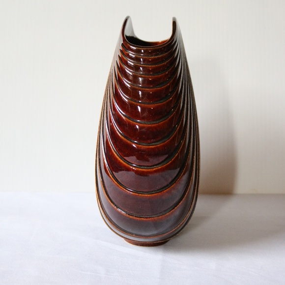 ROSENTHAL Studio Line Design Max Fussl Fan Vase 1970s 100 Years Signed Ceramics - Picture 4 of 7